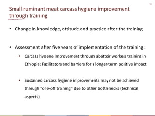 Technical and socio-cultural continuum in food safety management in informal markets: An example from resource-poor settings