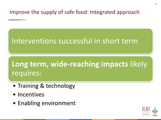 Technical and socio-cultural continuum in food safety management in informal markets: An example from resource-poor settings
