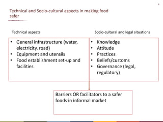 Technical and socio-cultural continuum in food safety management in informal markets: An example from resource-poor settings