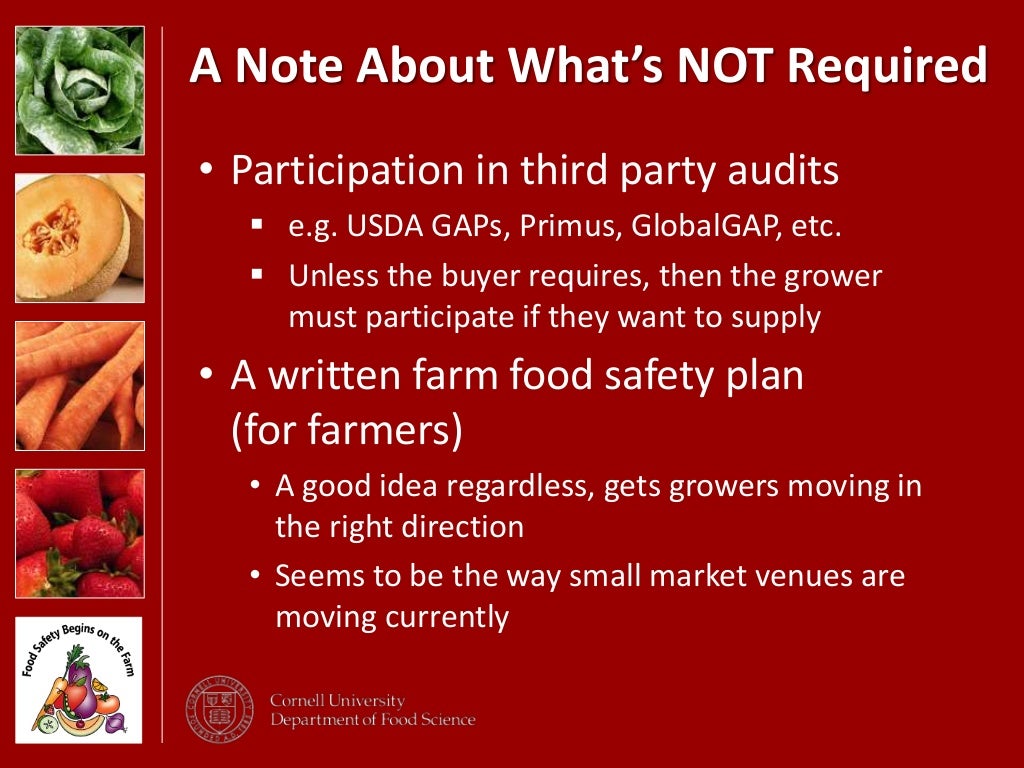 Evolution of Produce Safety & The FDA Proposed Produce Safety Rule