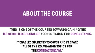 Fsm contracts course slides | PPTX