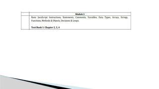 Comprehensive Introduction to JavaScript for Full Stack Development | PPTX