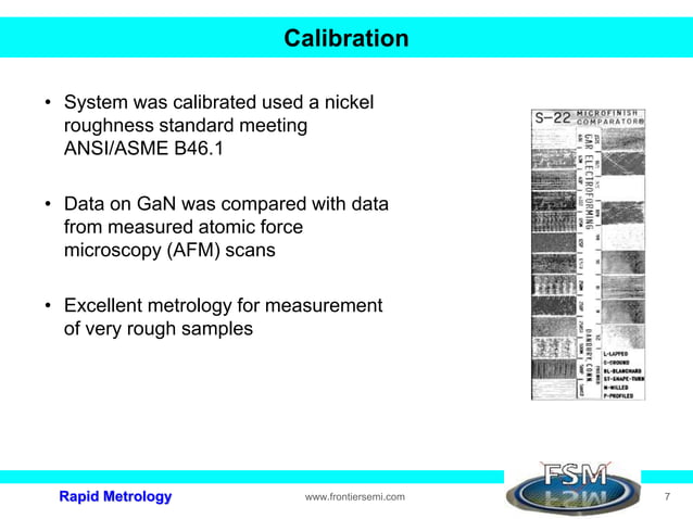 Very Rough FSM roughness metrology for diffusers and very rough surfaces phot west ...