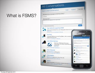What is FSMS?




Thursday 08 September 2011
 