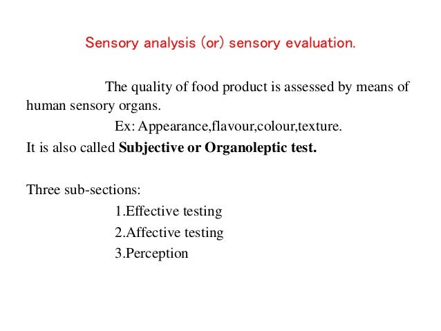 Quality Evaluation Of Food Products