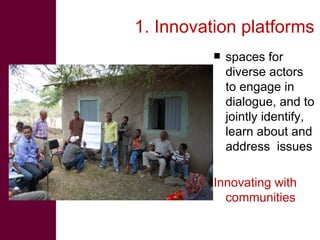 Open knowledge sharing to support learning in agricultural and livestock research for development projects