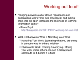 Open knowledge sharing to support learning in agricultural and livestock research for development projects