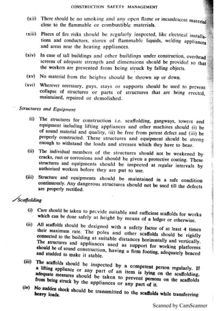 construction management and safety notes | PDF