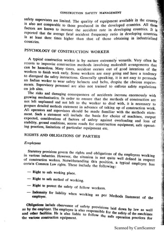 construction management and safety notes | PDF