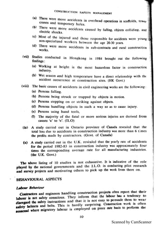 construction management and safety notes | PDF