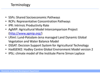 How climate change may affect global food demand and supply in the long-term? Slide 14