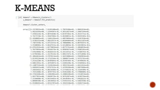 K-MEANS
 
