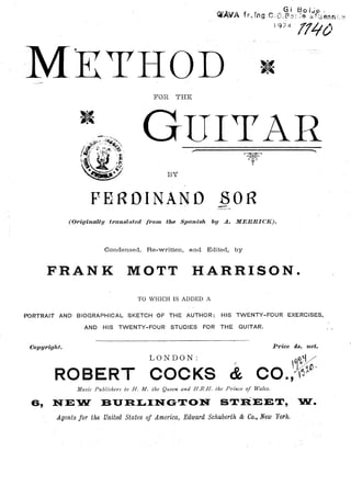 Method for the Guitar