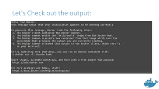 Let's Check out the output:
 