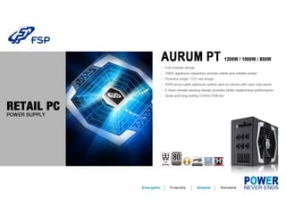 FSP Retail PC PSU : AURUM PT Series