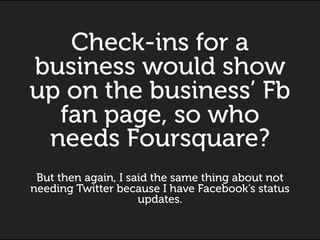 What Sucks About Foursquare Today