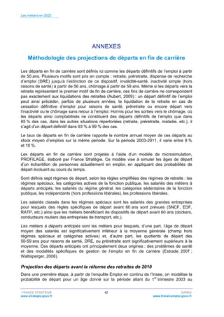 Rapport "Les métiers en 2022" [Dares, France Stratégie Avril 2015]