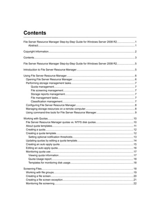 Fsrm File Management Task Report Fsrm step bystep_r2 | DOC