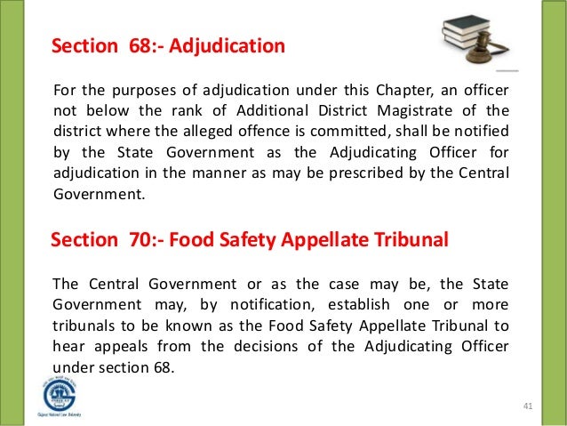 Food Safety Appellate Tribunal Food Safety Appellate Tribunal