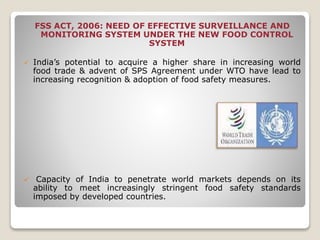 FOOD  SAFETY AND STANDARDS AUTHORITY   OF INDIA  REGULATIONS,2011-IMPACT ON INDIAN FOOD INDUSTRY 