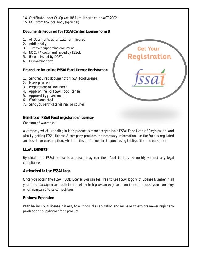 FSSAI FOOD LICENSE REGISTRATION ONLINE