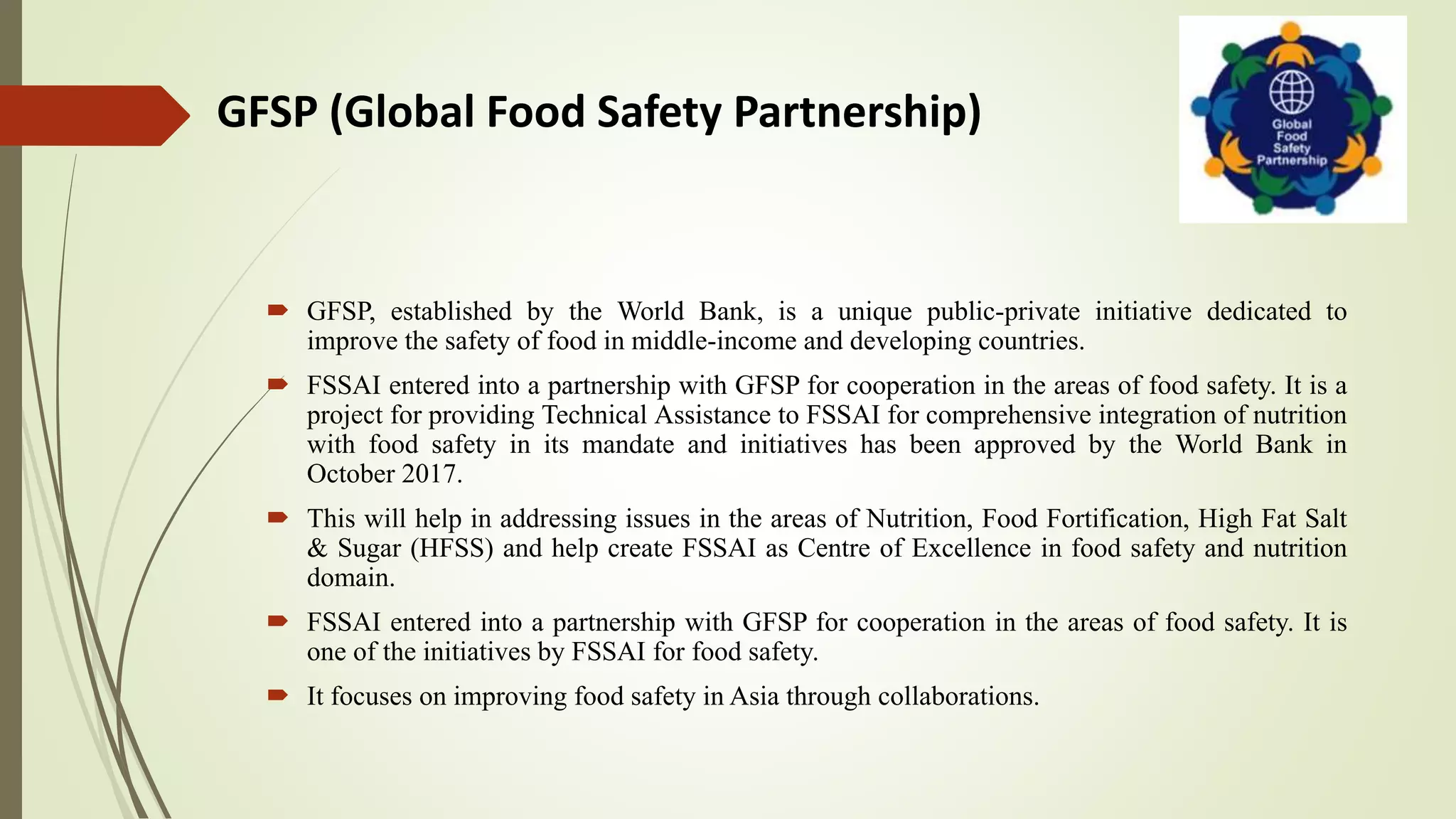 FSSAI Initiatives towards FSMS | PPTX