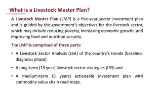 Livestock Master Plans (LMP)