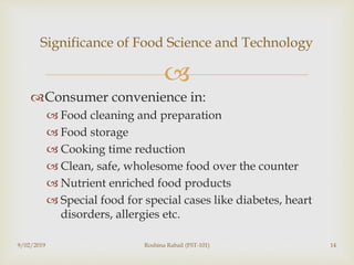 Introduction to Food Science and Technology 101