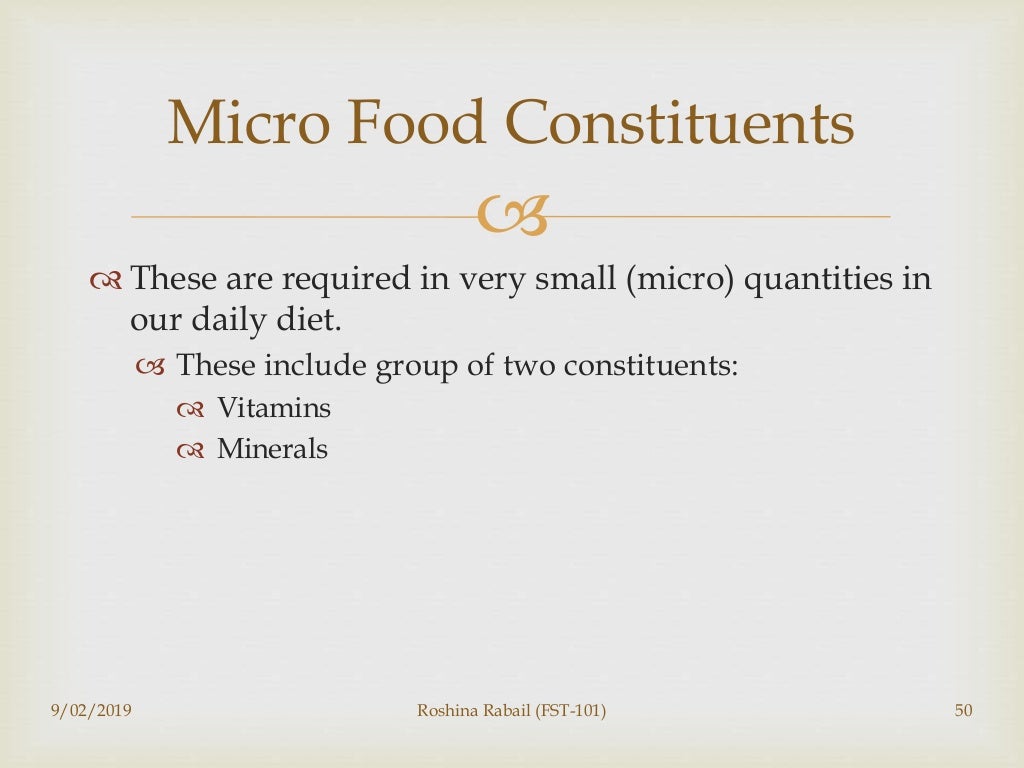 Introduction to Food Science and Technology 101