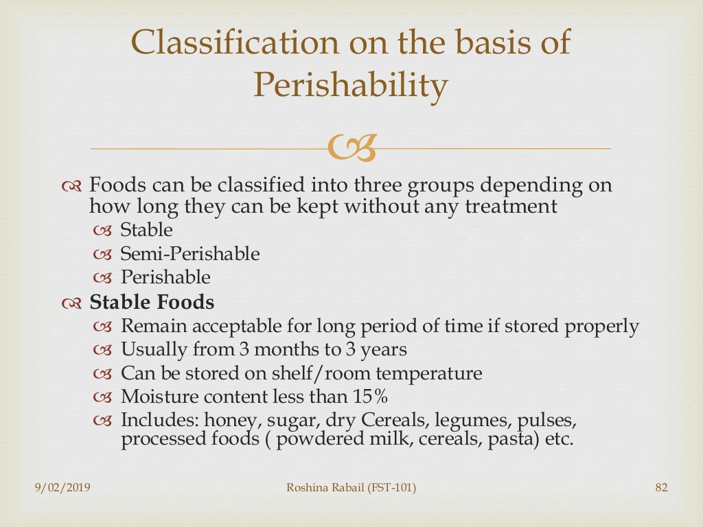 Introduction to Food Science and Technology 101