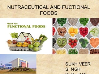 NUTRACEUTICAL AND FUCTIONAL
FOODS
SUKH VEER
SI NGH
 