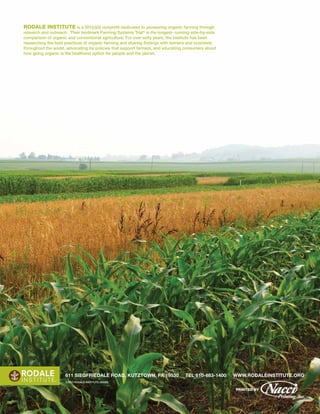 Study: Organic farming outperforms conventional | PDF