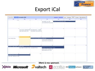 Merci à nos sponsorsMerci à nos sponsors
Export iCal
 
