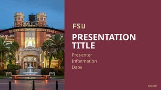 fsu template for use at university presentation.pptx