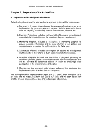 Guidebook for Formulation of Solid Waste Management Plan | PDF