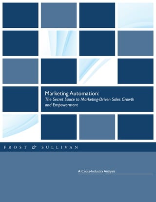 Marketing Automation:

The Secret Sauce to Marketing-Driven Sales Growth
and Empowerment

A Cross-Industry Analysis

 