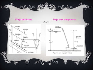 Flujo uniforme Bajo una compuerta
 