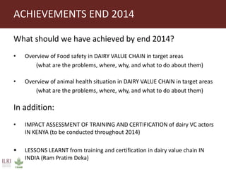 Food Safety and Zoonoses team activities in Tanzania