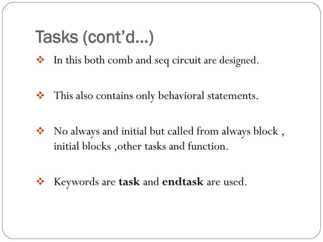 Chapter 7: Parameters, Task, And Function In Verilog – TNVVFF