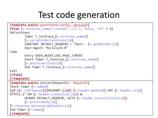 Test code generation
 