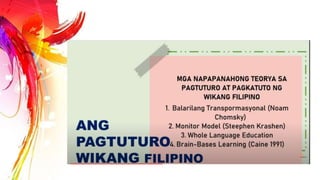 Pamaraan, Dulog, Teknik ng Pagtuturo ng Wikang Filipino