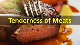 Tenderness of Meats
 