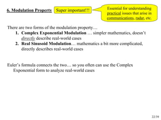 Exponential Modulation Fourier Transform in Signal and System of Telecom | PDF