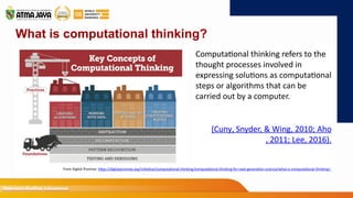 Computational Thinking : Course Overview | PPTX