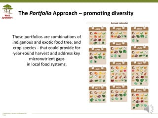 Transforming Lives and Landscapes with
Trees
The Portfolio Approach – promoting diversity
These portfolios are combination...