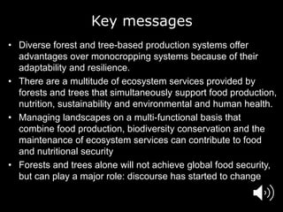 Forests Sustaining Agriculture