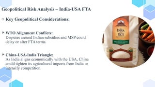 FTA Impact on Agricultureimpactonbasmatirice.pptx