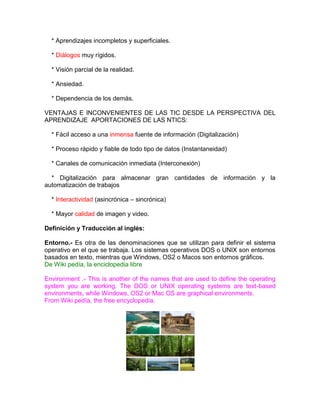 IMPORTANCIAS DE LAS NTICS EN LA EDUCACION