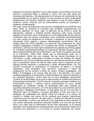 IMPORTANCIAS DE LAS NTICS EN LA EDUCACION