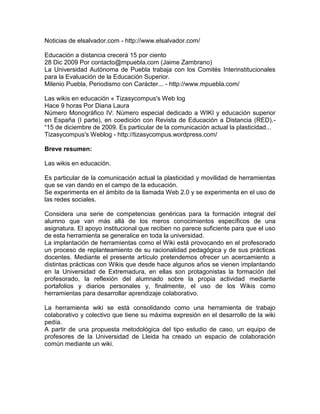 IMPORTANCIAS DE LAS NTICS EN LA EDUCACION